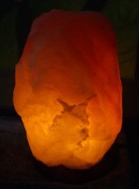 Salt Rock Crystal on Himalayan Rock Salt Crystal