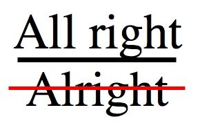 All Right Is Not Alright