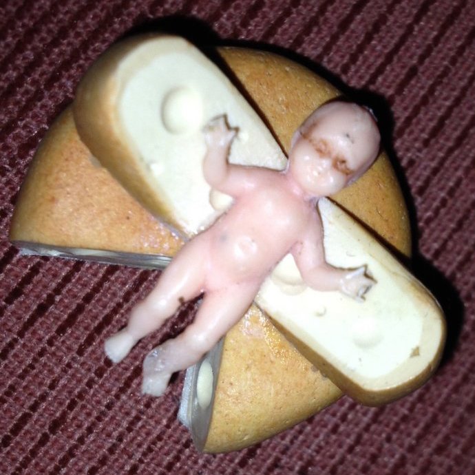Baby Jesus On Baby Cheeses