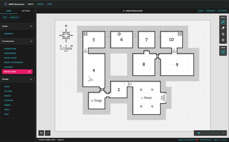 Dungeons & Dragons Generator by Mystic Waffle